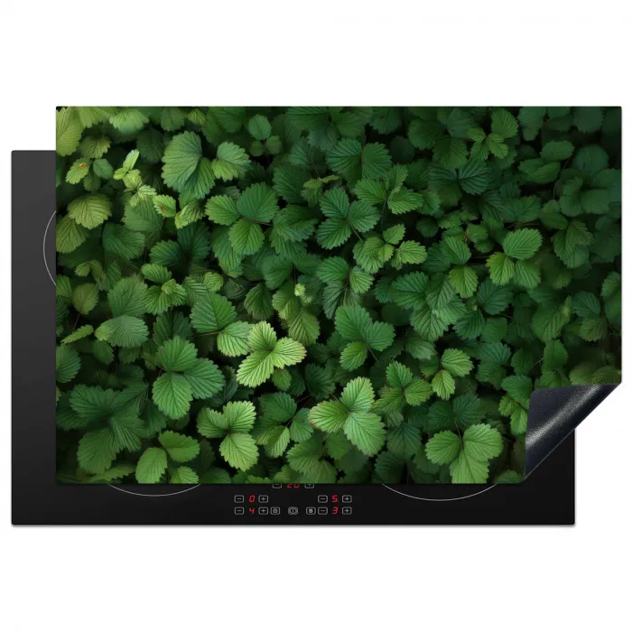 Groen - Bladeren - Kartel - Zonlicht Inductie beschermer vinyl 3mm klein -3d