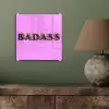 Felroze - Badass - Panterprint - Schaduw plexiglas 5mm klein -sfeer3