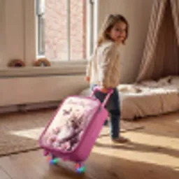 Kitten - Vlinders - Paars - Bloemen Kinderkoffer - Roze klein -sfeer1