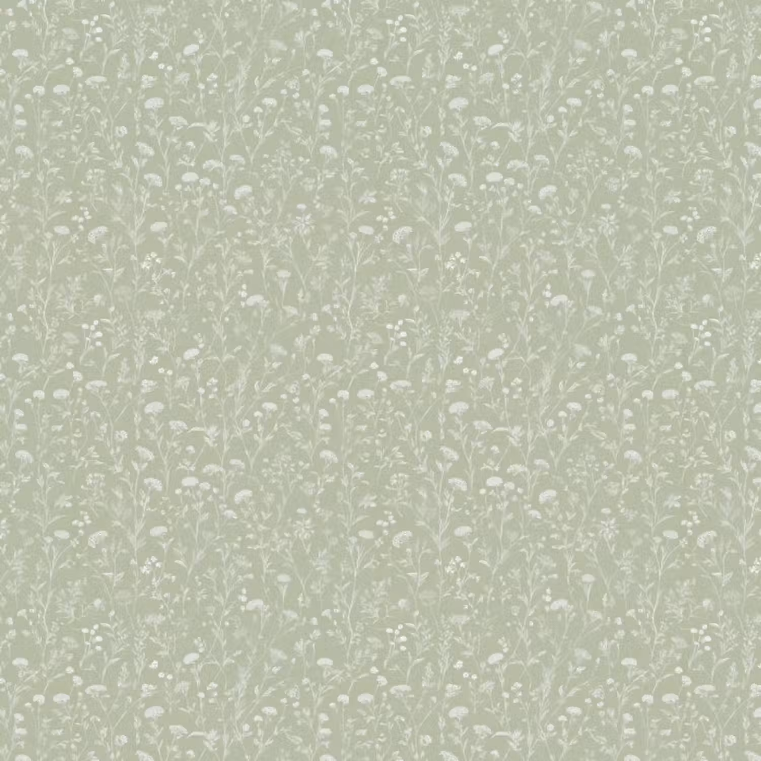 Behang - Bloemen - Patroon - Groen