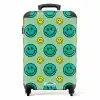 All smiles groen Koffer - NBS - Handbagage middel -productfoto_recht