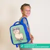 Kawai - Alpaca - Groen Kinderrugzak - Blauw middel -sfeer3_NL