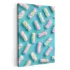 Spekjes - Pastel - Snoep - Blauw KitchenYeah - Keuken - Canvas klein -3d