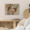 Vrouw - Bloemen  - Goud - Portret PET vilt klein -sfeer3