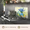 Lavendelbloemen - Quote - Gieter keuken achterwand spatscherm klein -usp_NL