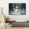 Sneeuwpop - Sneeuw - Winter - Bos canvas 2cm klein -sfeer6