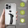 Hak - Wijn - Minimalistisch - Zwart Hoesje iPhone 16 Pro Max met koord klein -sfeer2_NL