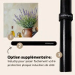 Lavendel - Brood - Stilleven Inductie beschermer vinyl 3mm middel -zzzzzzz-induclip_FR
