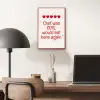 Tekst - Rood - Hartjes aluminium wit klein -sfeer5