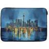Skyline Toronto - Water - Stadslichten - Toren laptophoes neopreen klein -zkaufland3dotto