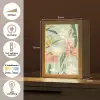 Glazen - Proosten - Bladeren - Groen Light Box met kabel (Tafellamp) klein -USP_NL