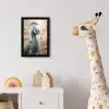Pauw - Vogels - Bloemen - Boom - Botanisch fotolijst zwart zonder passe partout klein -usfeer4_kinderkamer