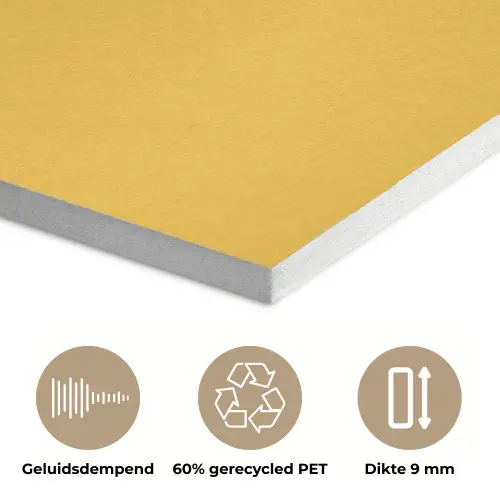 Citroenen - Illustratie - Minimalistisch - Geel PET vilt klein -closeup_NL