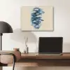 Vissen - Minimalistisch - Blauw PET vilt klein -sfeer5