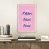 Tekst - Blauw - Keuken - Kader aluminium wit klein -sfeer1