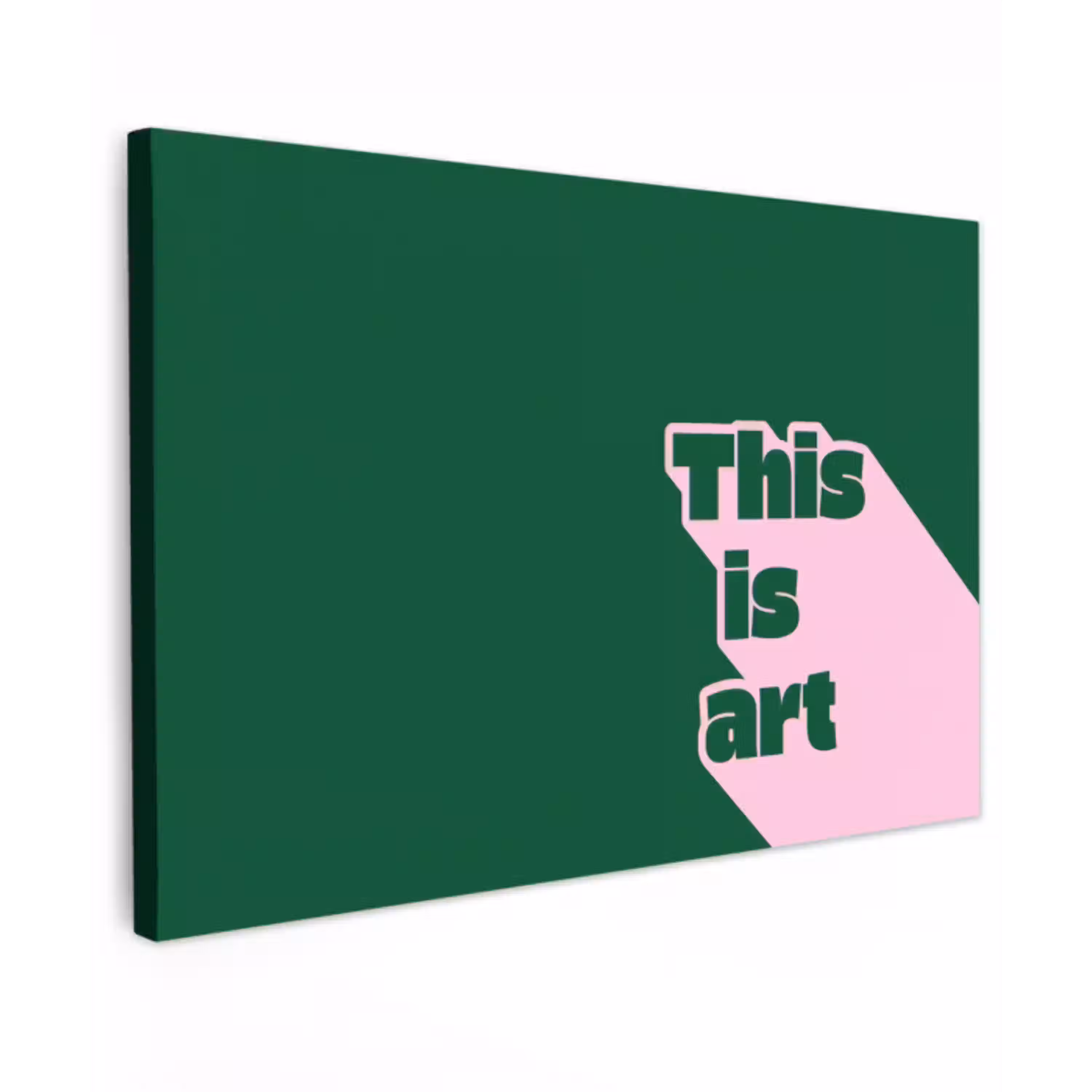 This is art - Schaduw - Roze canvas 2cm klein -z3d