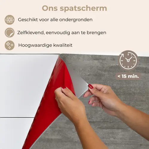 Structuur - Beton - Steen - Patronen keuken achterwand spatscherm klein 900 -spatscherm_NL