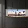 Luchtballonnen - Rotsen - Zonsopgang keuken achterwand 2 middel -sfeer1