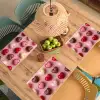 Macarons - Hartjes - Kleurrijk - Roze Placemat vinyl groot -zzsfeer5_Kitchenyeah-website