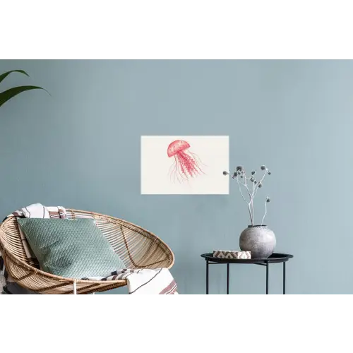 Kwal - Tentakels - Roze Muursticker klein -plant