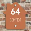 Terracotta - Modern Naambord Huisje klein -sfeer6