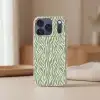 Zebra - Motief - Groen Telefoonhoesje iPhone 17 Pro klein 878 -sfeer2