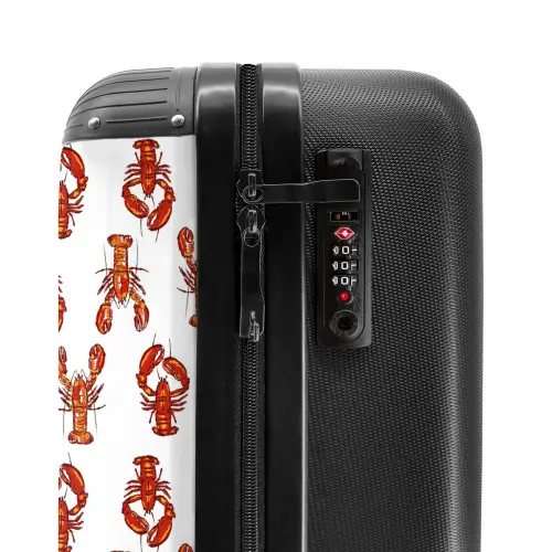 Kreeften patroon NBS - Handbagage koffer - Kinderen Unisex middel -slot