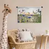Bloemen - Zomer - Korenbloem - Blauw - Zon - Wolken Wandkleed katoen klein -wsfeer5_kind