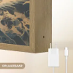 Koi - Zee - Golven - Zon Light Box met batterij (Wandlamp) middel -USP_websiteoplaadbaarNL