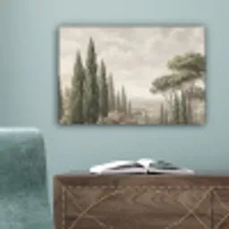 Vallei - Bos - Natuur - Groen canvas 2cm klein -sfeer4