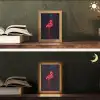 Flamingo - Roze - Neon - Licht Light Box met kabel (Tafellamp) klein -sfeer3
