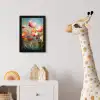 Bloemen - Watercolor - Kunst - Botanisch - Natuur fotolijst zwart zonder passe partout klein -usfeer4_kinderkamer
