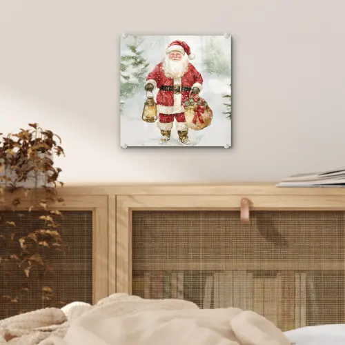 Kerstman- Winter - Sneeuw - Wit - Rood plexiglas 5mm klein -sfeer4