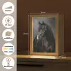 Portret - Paard - Zwart Light Box met kabel (Tafellamp) klein -USP_websiteoverzichtDE