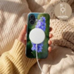 Bloemen - Blauw - Dennenboom Toughcase MagSafe Apple iPhone 17 klein -USP_MagsafeV