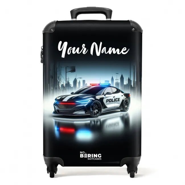 Politie powercar NBS - Handbagage koffer - Kinderen Unisex middel -productfoto_recht