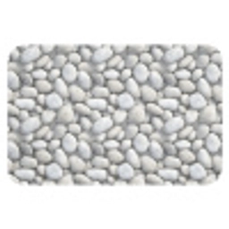 Steentjes - Grijs - Ovaal WCmat klein 1009 -3d