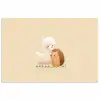 Alpaca - Egel - Bruin - Knuffelen poster papier klein -3d