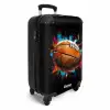 Rugbybal omringd door graffiti NBS - Handbagage koffer - Kinderen Unisex middel -productfoto_3d