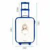 Ballerina prinses tussen beige stippen Kinderkoffer - Blauw klein -productfoto_formaten