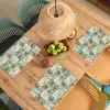 Bladeren - Botanisch - Groen Placemat vinyl groot 368 -zzsfeer5_Kitchenyeah-website