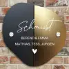 Half goud zwart - Sierlijk Naambord Organisch middel -sfeer10