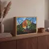 Boom - Seizoenen - Mozaïek - Bergen Light Box met batterij (Wandlamp) middel -sfeer2