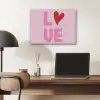 Love - Roze - Hart - Valentijn PET vilt klein -sfeer5