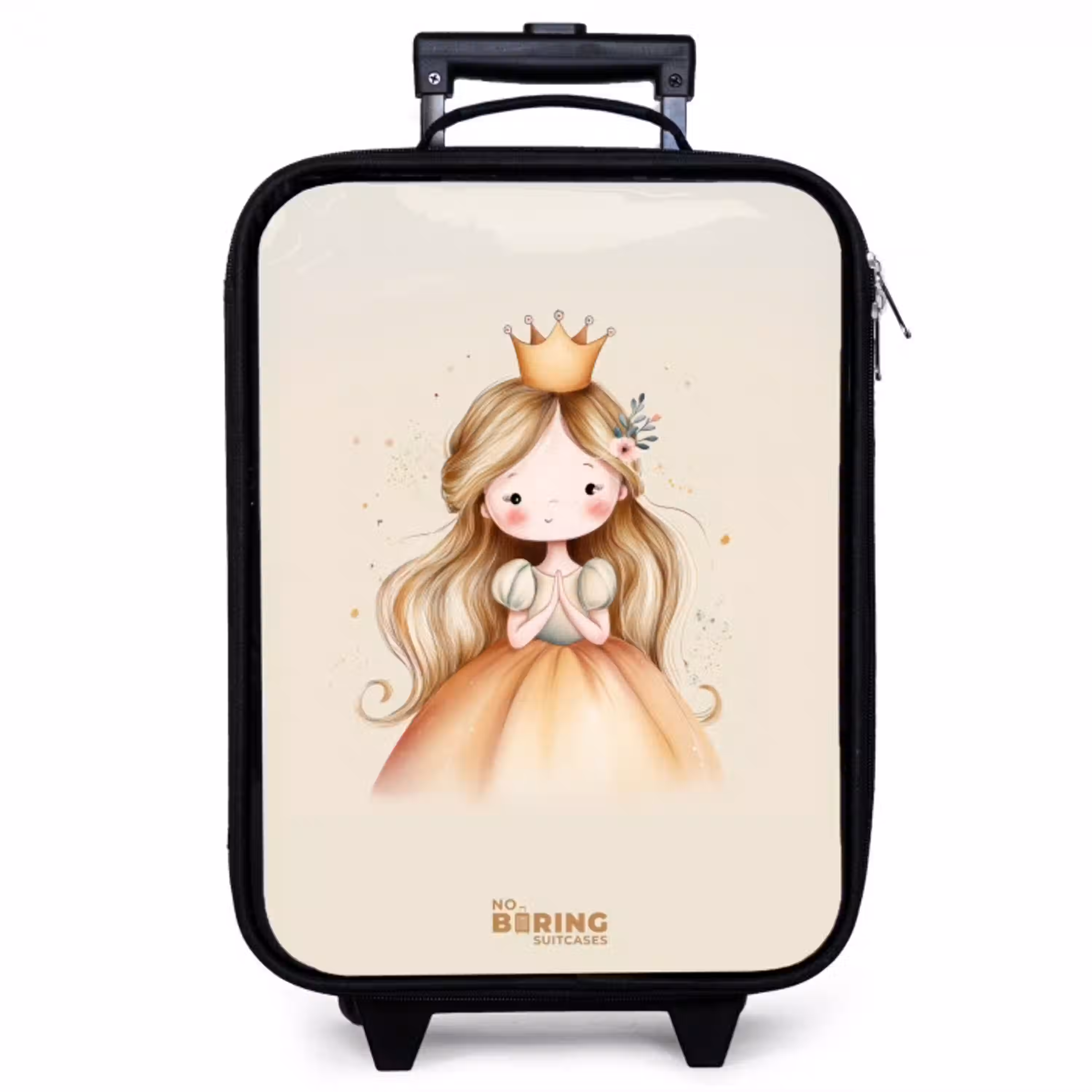 Prinses in gouden tinten Kinderkoffer - Zwart klein -zzz_website3d