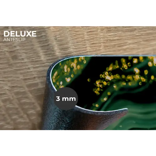 Marmer - Goud - Glitter - Groen - Marmerlook - Luxe Placemat vinyl groot -closeup