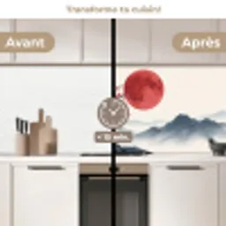Kersenbloesem - Oosters - Rood keuken achterwand 2 middel -voor-na2_FR