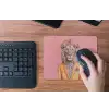 Leeuw - Pak - Geruit - Bril muismat rubber klein -toetsenbord