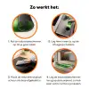 Bosbessen - Paars - Bladeren - Groen Inductie beschermer vinyl 3mm klein 276 -zzzzzzz-td-werking