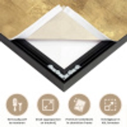 Industrieel - Textuur - Goud Textielframe zwart klein 947 -USP_feed_closeupNL
